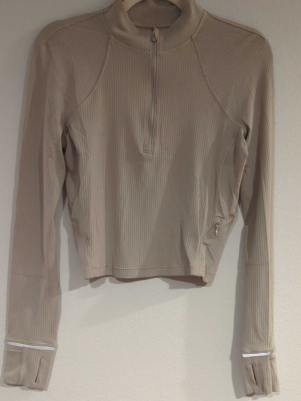 Lululemon Ready To Rulu Half Zip Cropped Long Sleeve
